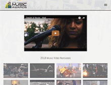 Tablet Screenshot of nemusicawards.com